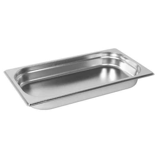 Vogue Stainless Steel 1/3 Gastronorm Tray 40mm • PAS-GM311-A