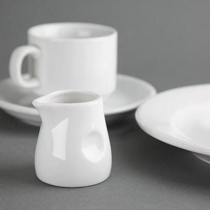Olympia Whiteware Dimpled Milk Jug - 70ml 2.36fl oz (Box 6) • PAS-GM366