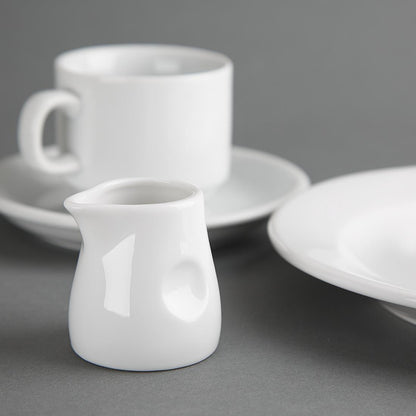 Olympia Whiteware Dimpled Milk Jugs 70ml (6 Pack) (Pack of 6) • PAS-GM366