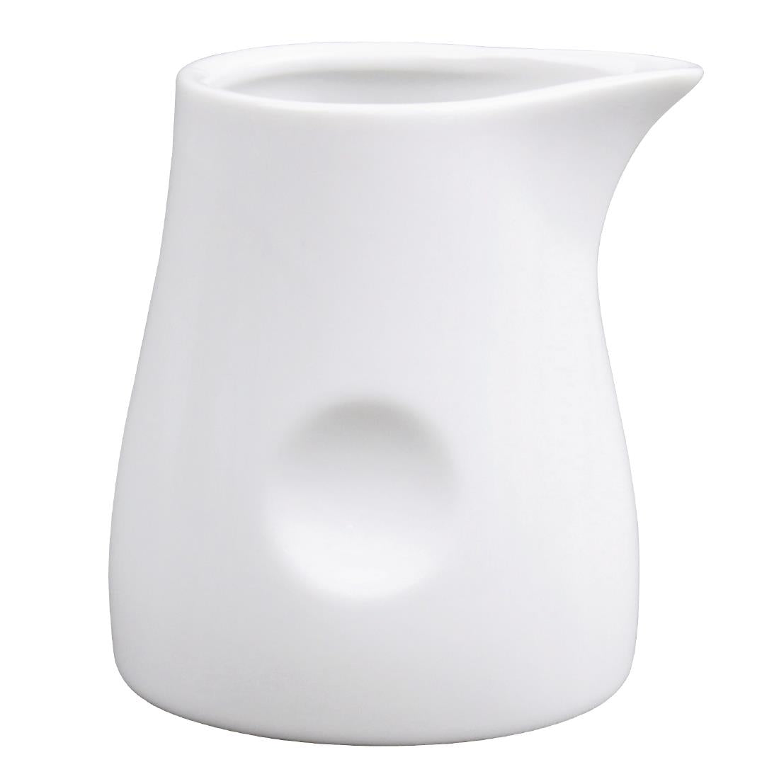 Olympia Whiteware Dimpled Milk Jugs 70ml (6 Pack) (Pack of 6) • PAS-GM366