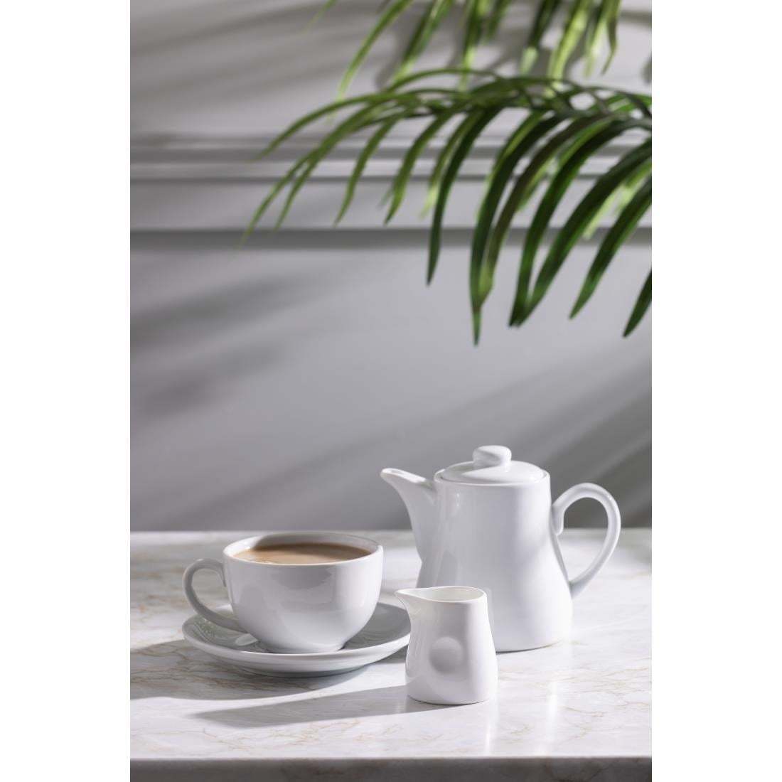 Olympia Whiteware Dimpled Milk Jug - 70ml 2.36fl oz (Box 6) • PAS-GM366