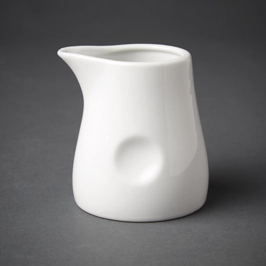 Olympia Whiteware Dimpled Milk Jug - 170ml 5.74fl oz (6 Pack) • PAS-GM367