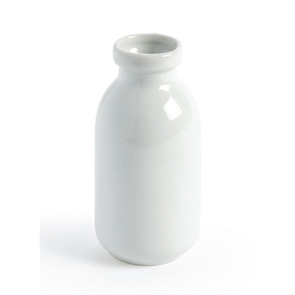 Olympia Whiteware White Mini Milk Bottle - 145ml 4.9fl oz (12 Pack) • PAS-GM368