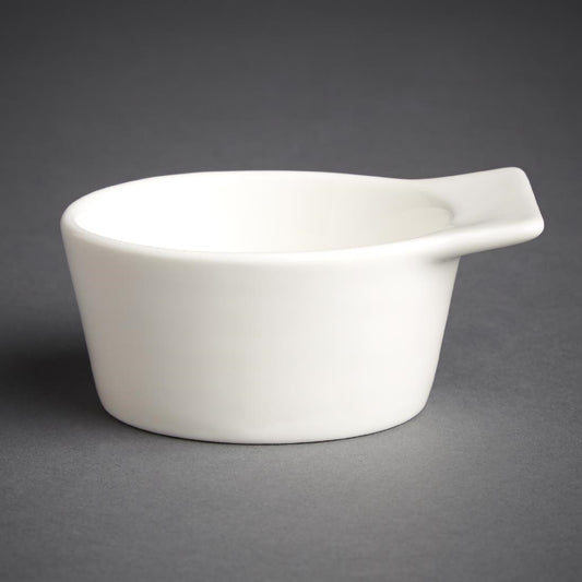 Olympia Lumina Winged Ramekin Dish White 70mm (6 Pack) (Pack of 6) • PAS-GM467