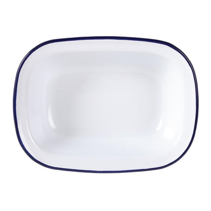 Olympia Enamel Dish Rectangular 280 x 190mm (6 Pack) (Pack of 6) • PAS-GM510