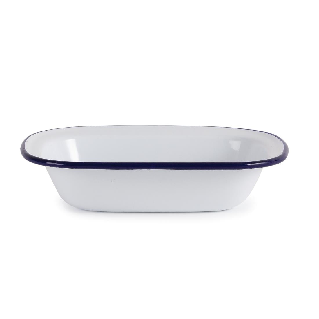 Olympia Enamel Pie Dish Rectangular 180x135mm (6 Pack) (Pack of 6) • PAS-GM511