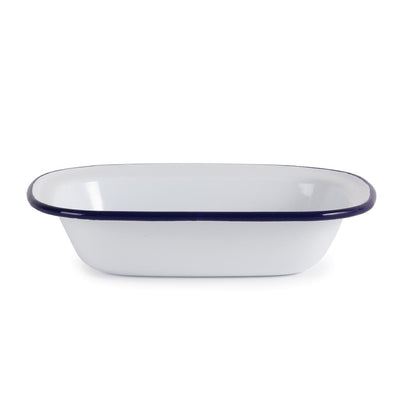 Olympia Enamel Pie Dish Rectangular 180x135mm (6 Pack) (Pack of 6) • PAS-GM511