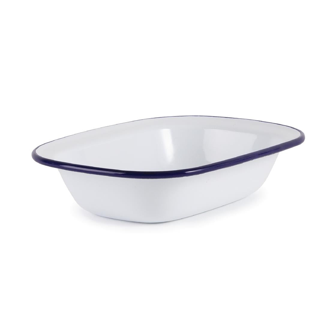 Olympia Enamel Pie Dish Rectangular 180x135mm (6 Pack) (Pack of 6) • PAS-GM511