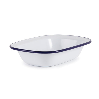 Olympia Enamel Pie Dish Rectangular 180x135mm (6 Pack) (Pack of 6) • PAS-GM511