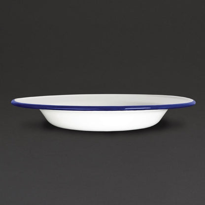 Olympia Enamel Soup Plate - 245mm 9 1/2" 490ml (6 Pack) (245mm(Ø) / 9.5" | Pack of 6) • PAS-GM513