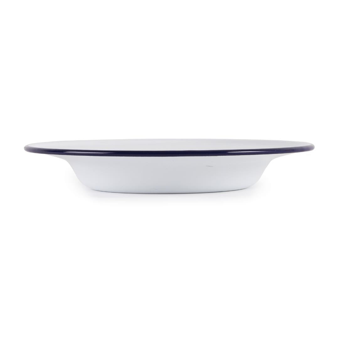 Olympia Enamel Soup Plate - 245mm 9 1/2" 490ml (6 Pack) (245mm(Ø) / 9.5" | Pack of 6) • PAS-GM513
