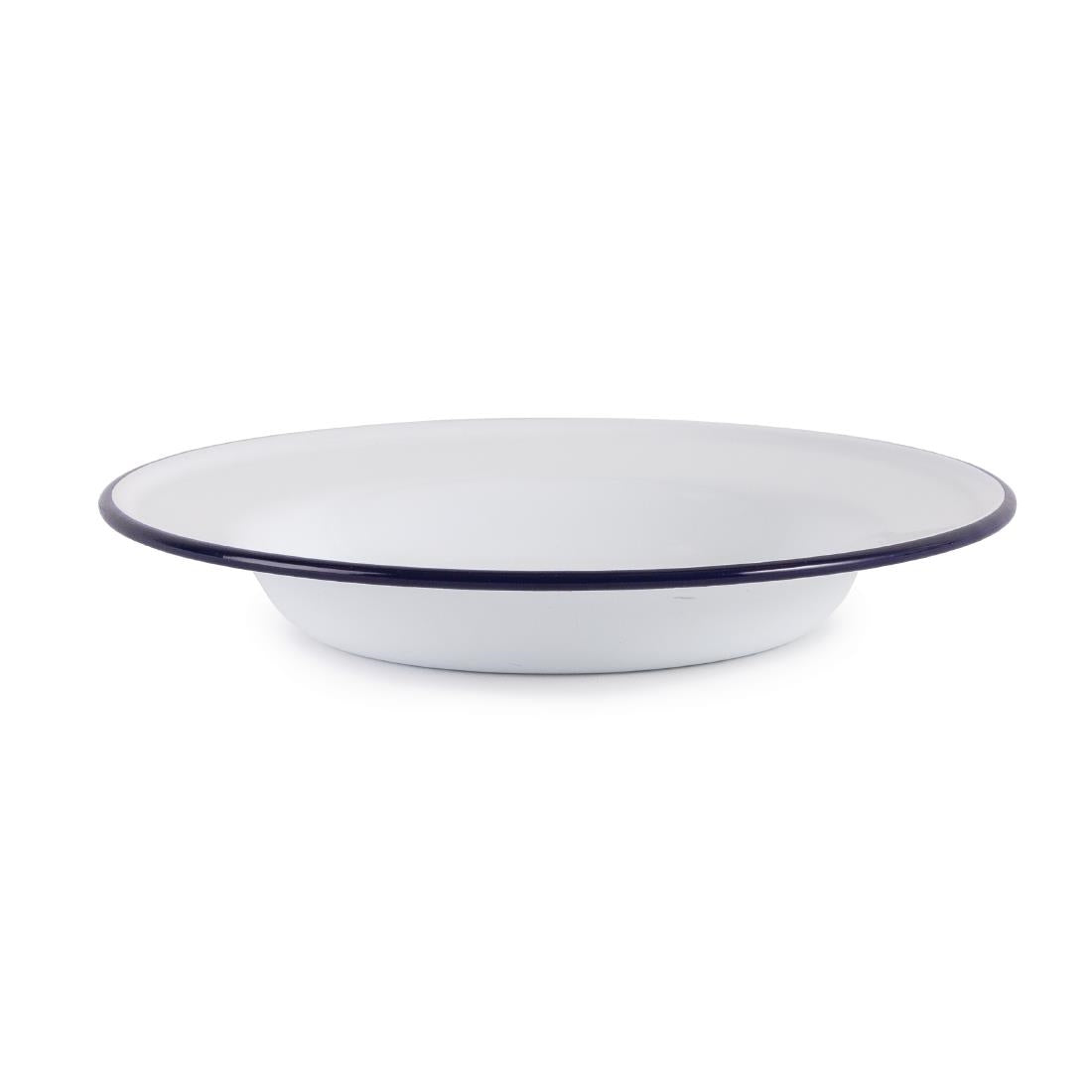Olympia Enamel Soup Plate - 245mm 9 1/2" 490ml (6 Pack) (245mm(Ø) / 9.5" | Pack of 6) • PAS-GM513