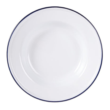 Olympia Enamel Soup Plate - 245mm 9 1/2" 490ml (6 Pack) (245mm(Ø) / 9.5" | Pack of 6) • PAS-GM513