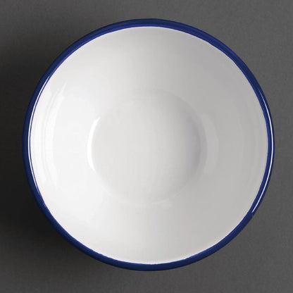 Olympia Enamel Pudding Bowl 155mm (6 Pack) (Pack of 6) • PAS-GM514
