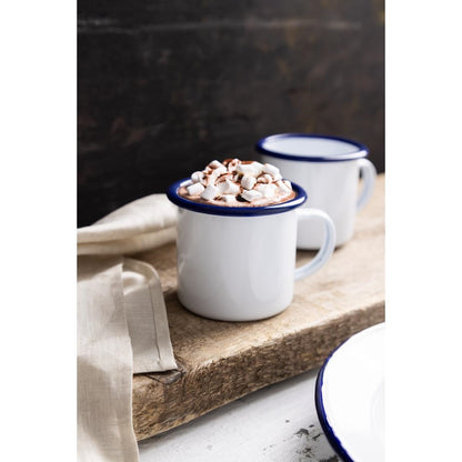 Olympia Enamel Mug - 350ml 11.8fl oz (6 Pack) (350ml / 12oz | Pack of 6) • PAS-GM516