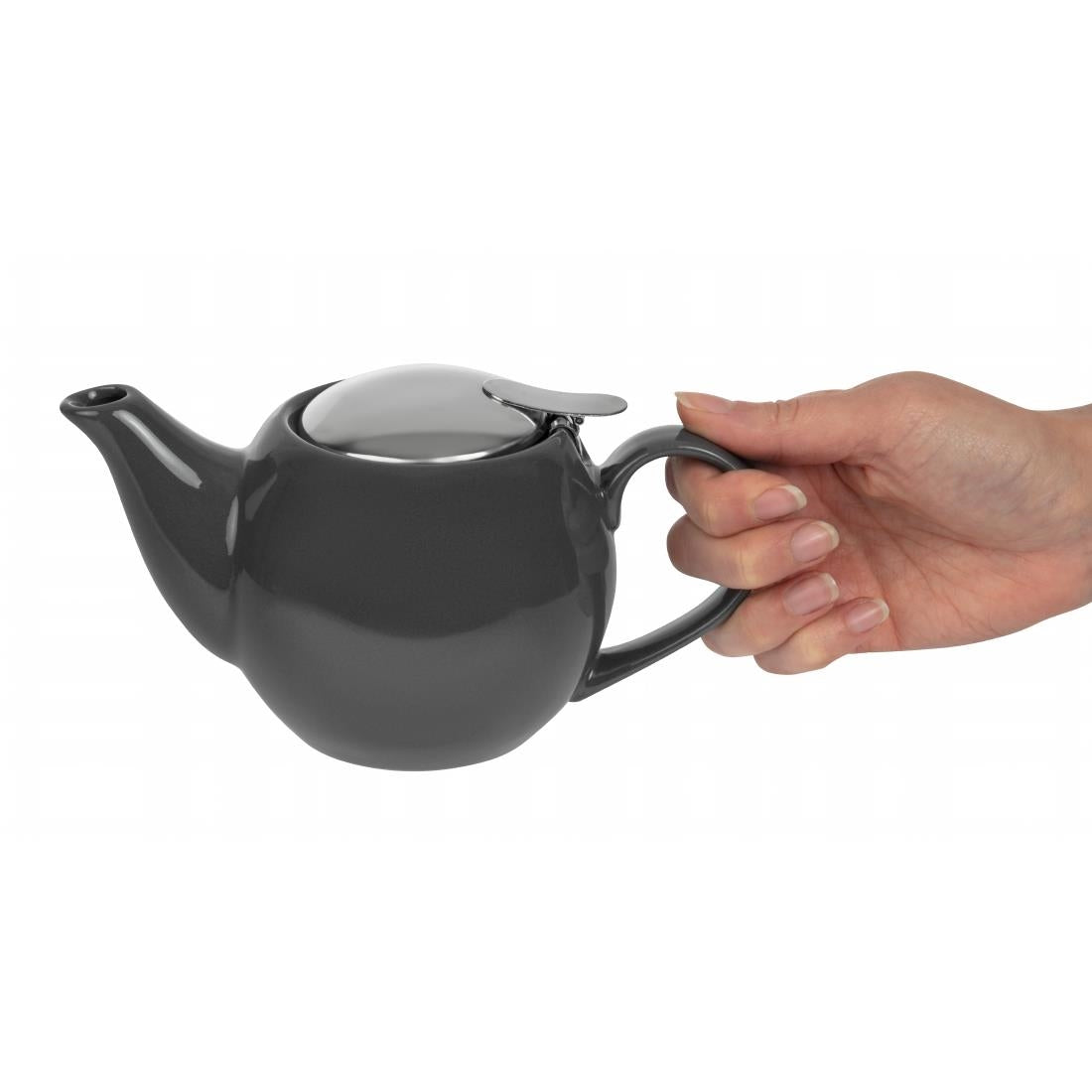 Olympia Cafe Teapot Charcoal - 510ml 17.2fl oz • PAS-GM596
