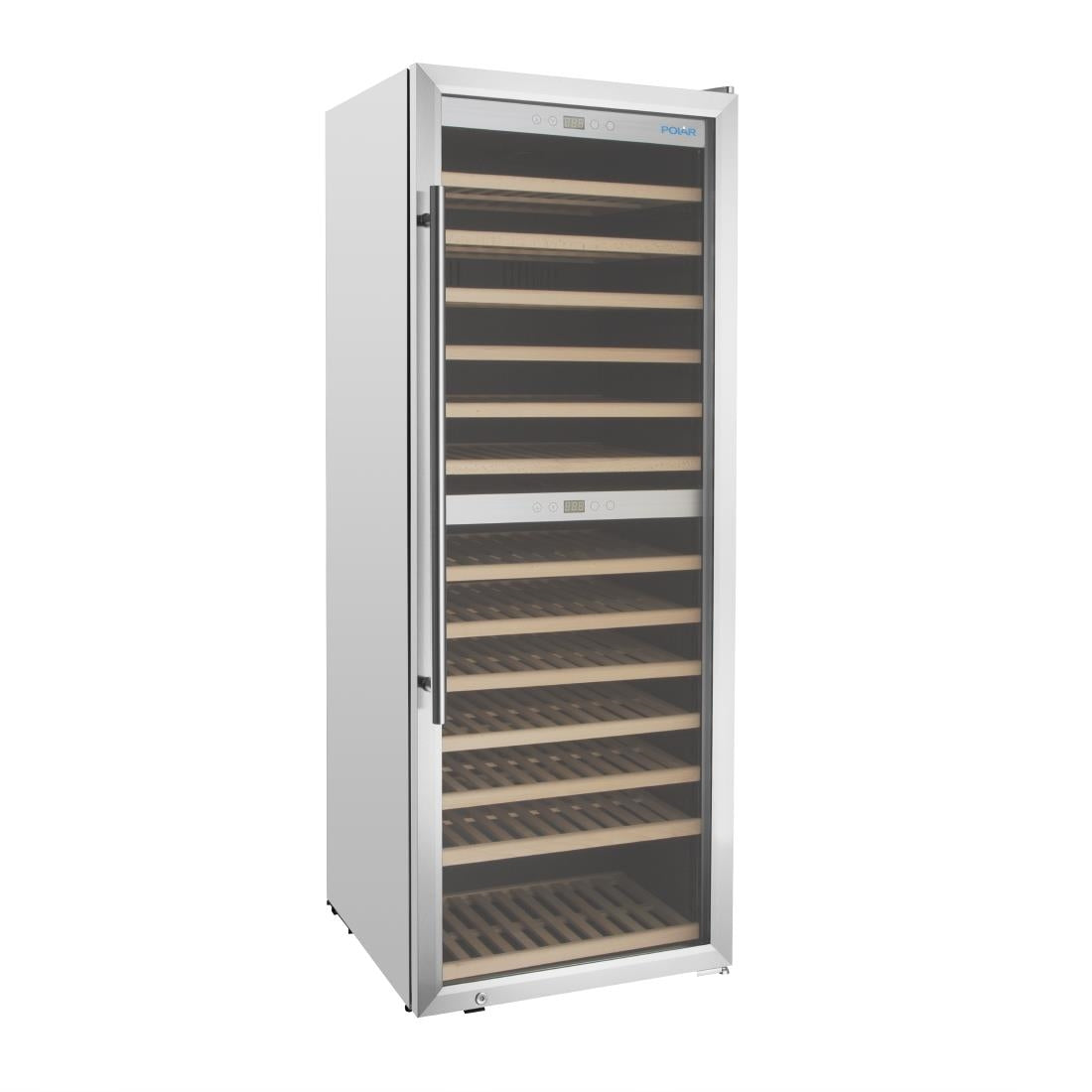 Polar G-Series Dual Zone Wine Fridge Stainless Steel - 126 Bottle • PAS-GM628-A