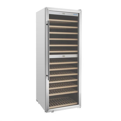 Polar G-Series Dual Zone Wine Fridge Stainless Steel - 126 Bottle • PAS-GM628-A