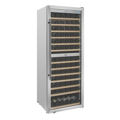 Polar G-Series Dual Zone Wine Fridge Stainless Steel - 126 Bottle • PAS-GM628-A