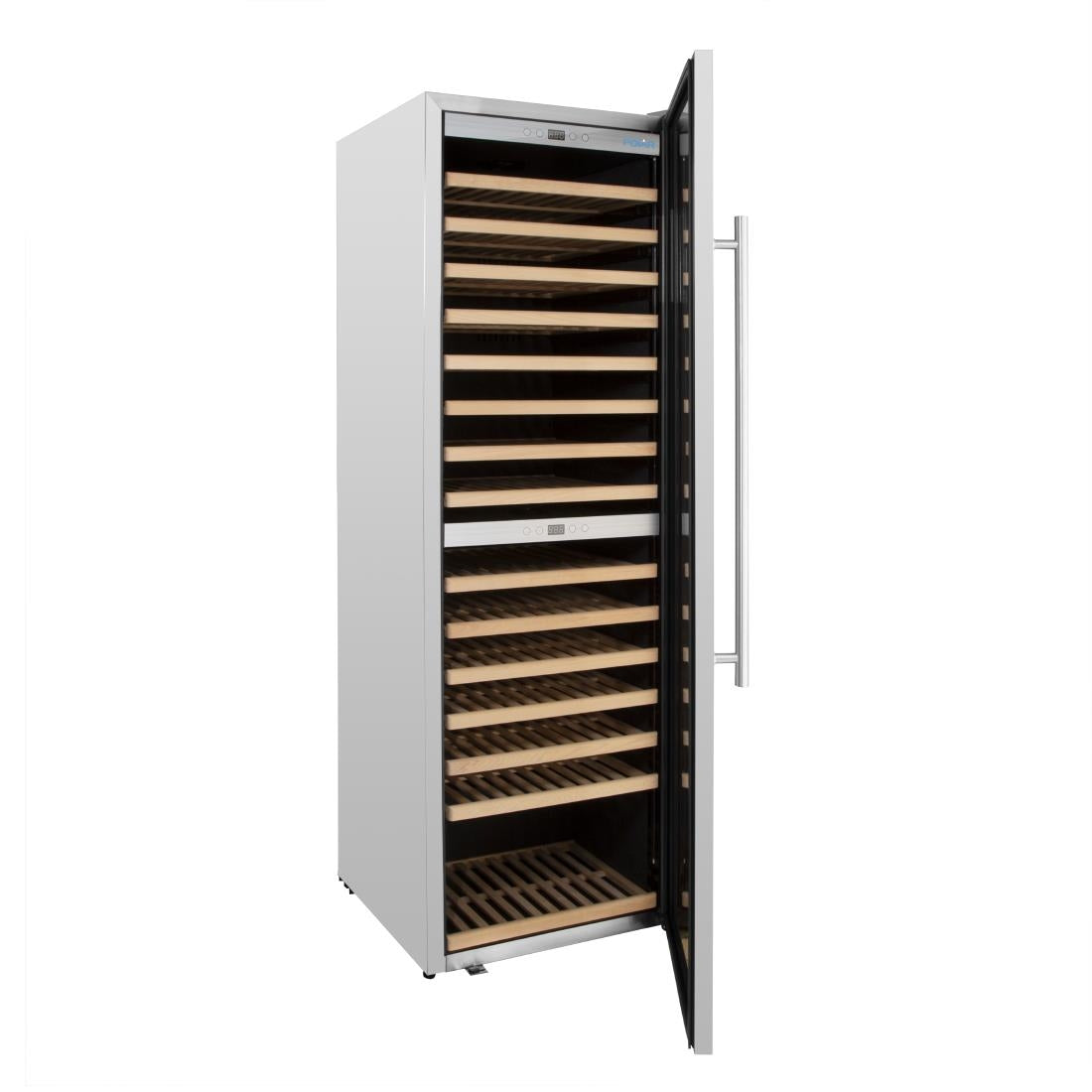 Polar G-Series Dual Zone Wine Fridge Stainless Steel - 180 Bottle • PAS-GM629-A