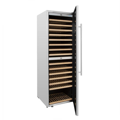 Polar G-Series Dual Zone Wine Fridge Stainless Steel - 180 Bottle • PAS-GM629-A