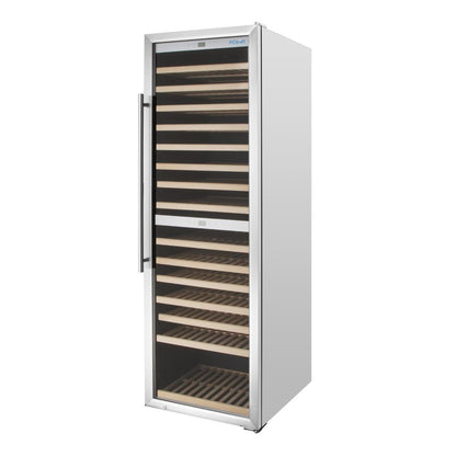 Polar G-Series Dual Zone Wine Fridge Stainless Steel - 180 Bottle • PAS-GM629-A