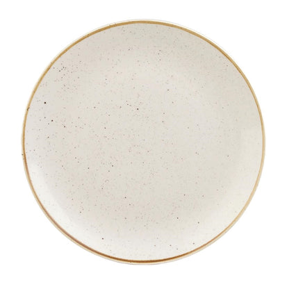 Churchill Stonecast Round Coupe Plates Barley White 286mm (12 Pack) • PAS-GM685