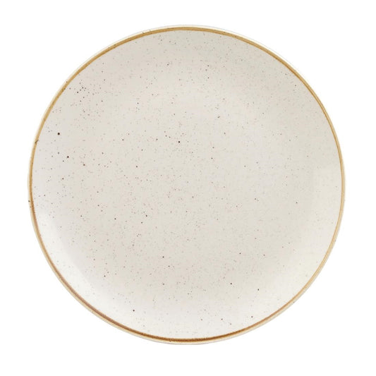 Churchill Stonecast Round Coupe Plates Barley White 286mm (12 Pack) • PAS-GM685