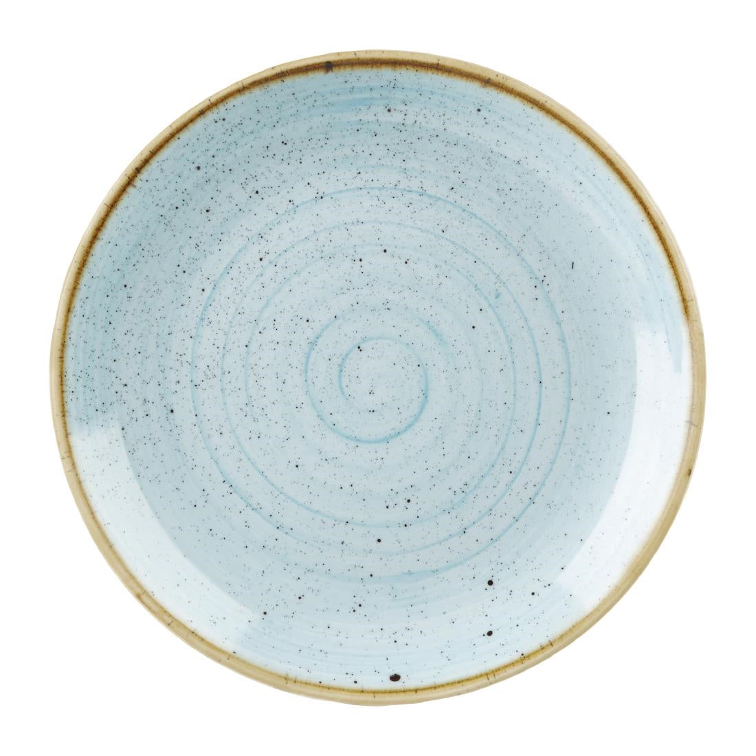 Churchill Stonecast Round Coupe Plates Duck Egg Blue 288mm (12 Pack) • PAS-GM686