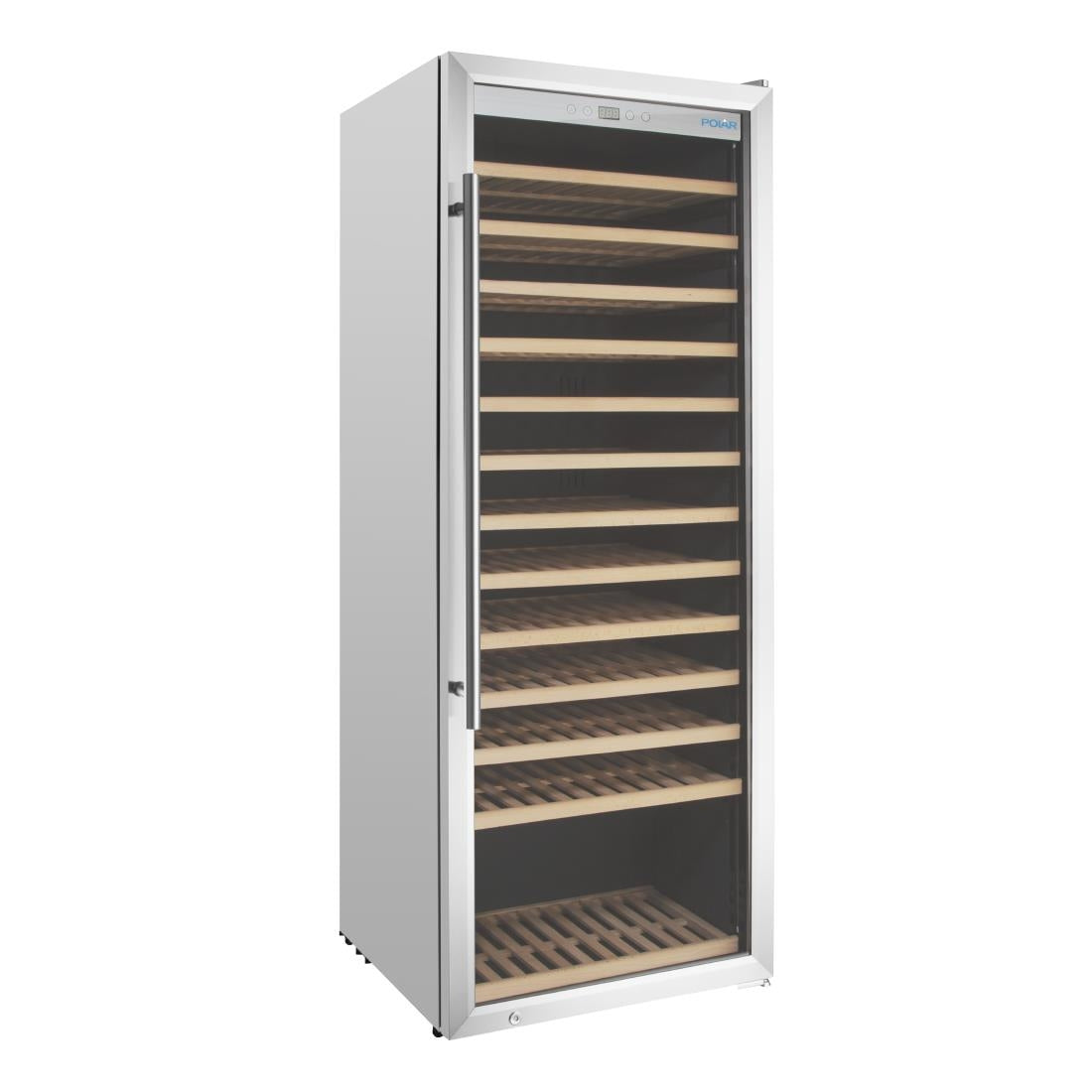 Polar G-Series Single Zone Wine Fridge Stainless Steel 137 bottles • PAS-GM888-A