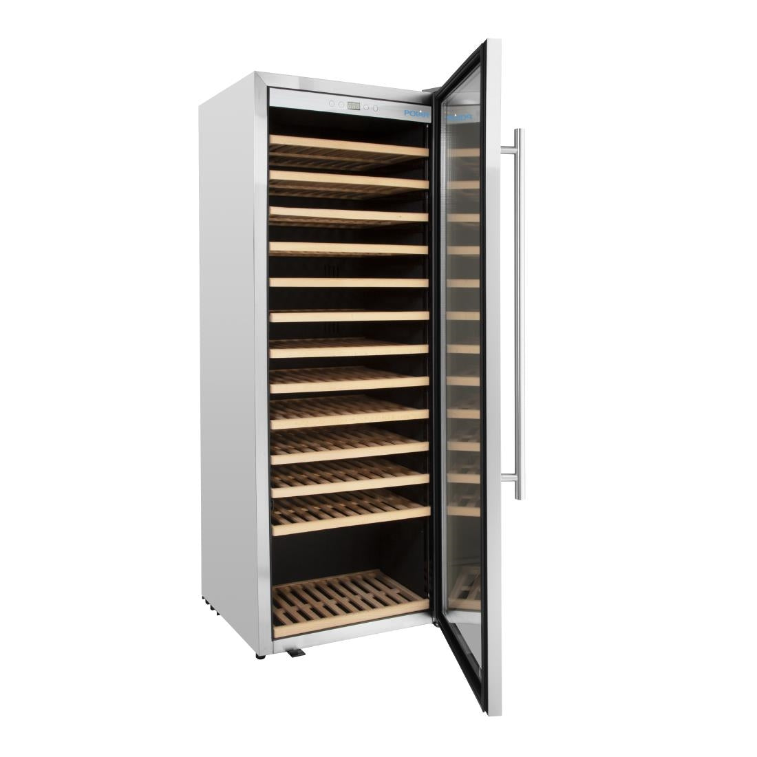 Polar G-Series Single Zone Wine Fridge Stainless Steel 137 bottles • PAS-GM888-A