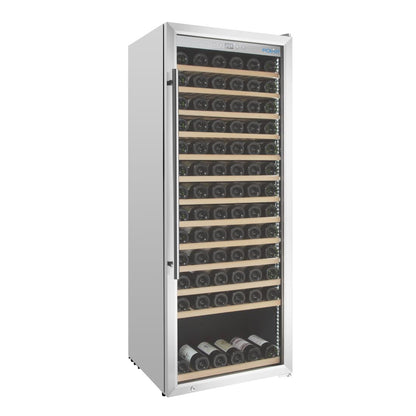 Polar G-Series Single Zone Wine Fridge Stainless Steel 137 bottles • PAS-GM888-A