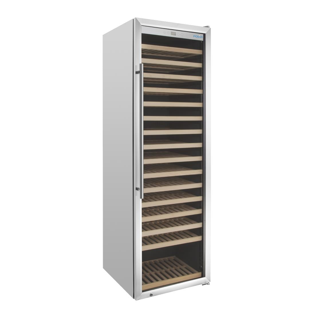Polar G-Series Single Zone Wine Fridge Stainless Steel 192 bottles • PAS-GM889-A