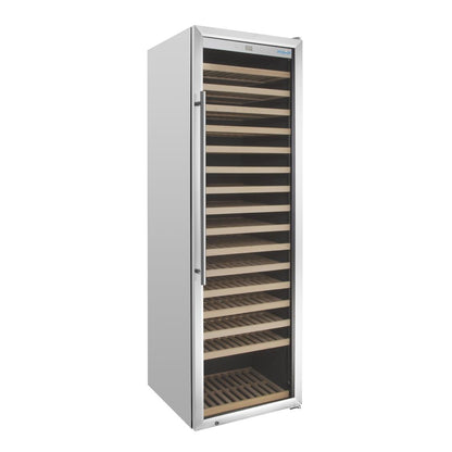 Polar G-Series Single Zone Wine Fridge Stainless Steel 192 bottles • PAS-GM889-A