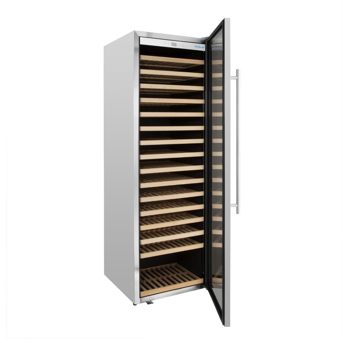 Polar G-Series Single Zone Wine Fridge Stainless Steel 192 bottles • PAS-GM889-A