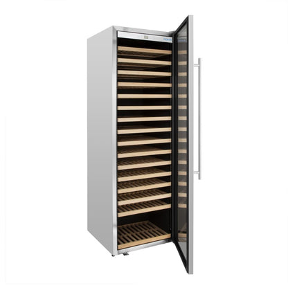 Polar G-Series Single Zone Wine Fridge Stainless Steel 192 bottles • PAS-GM889-A
