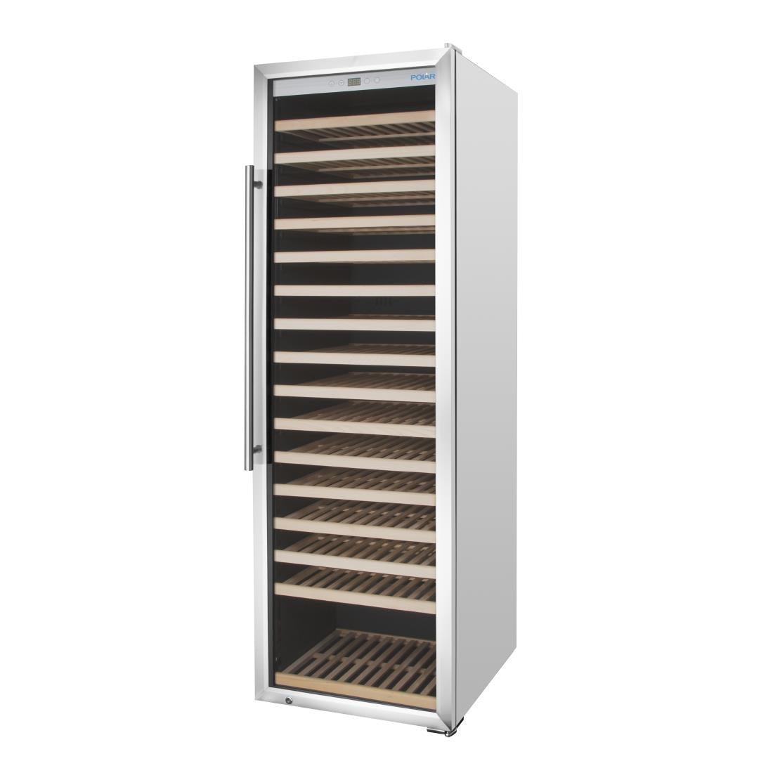 Polar G-Series Single Zone Wine Fridge Stainless Steel 192 bottles • PAS-GM889-A