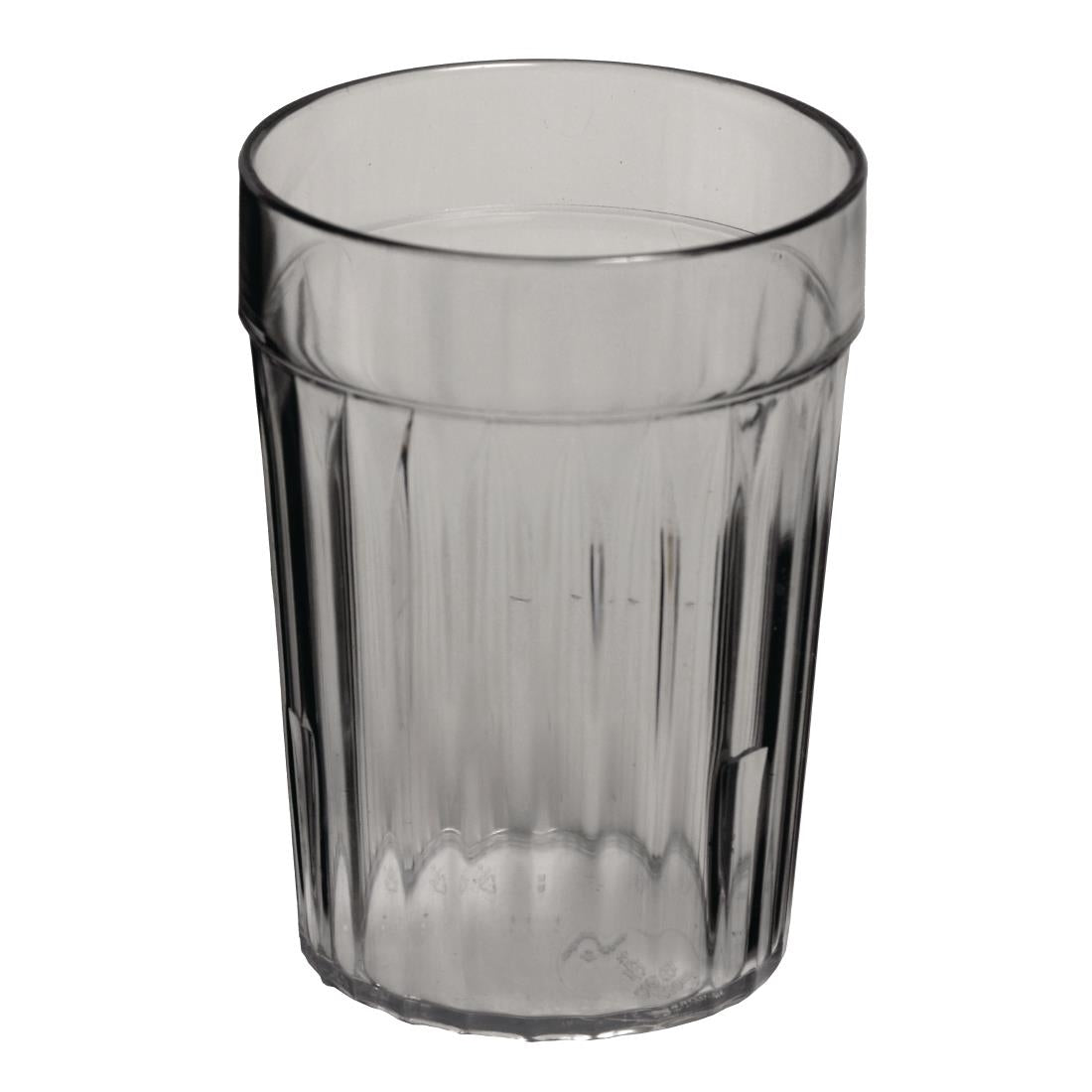 KH Healthcare Clear Plastic Tumbler 230ml (72 Pack) (Ideal for use in healthcare environments | Box of 72) • PAS-GM958