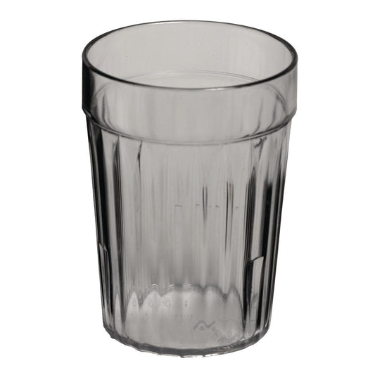 KH Healthcare Clear Plastic Tumbler 230ml (72 Pack) (Ideal for use in healthcare environments | Box of 72) • PAS-GM958