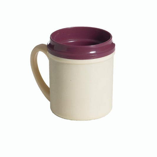 KH Healthcare Beverage Mug Insulated PP 250ml Yellow (24 Pack) (Yellow | Ideal for healthcare | Box of 24) • PAS-GM968