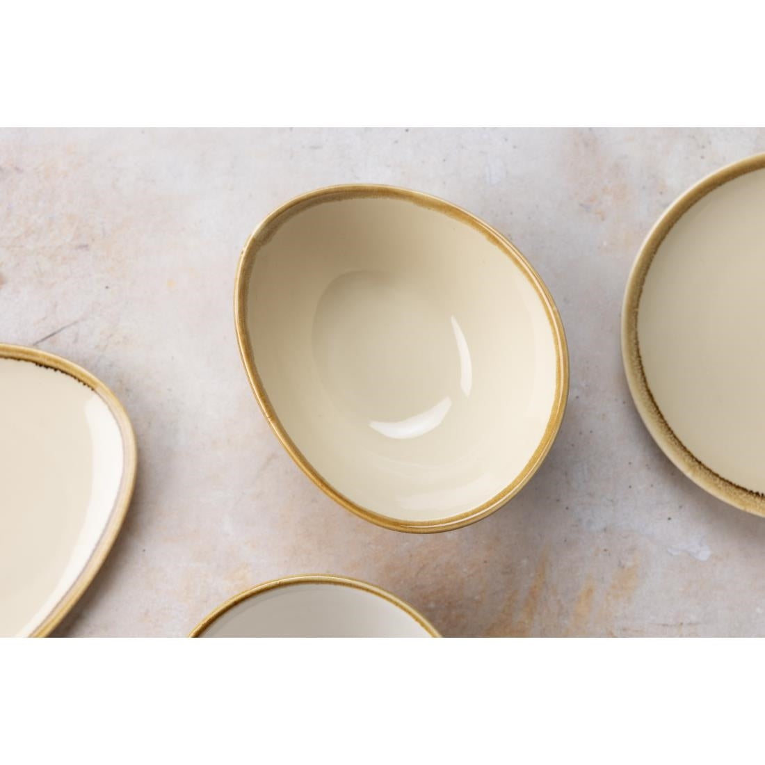 Olympia Kiln Sandstone Bowl - 425ml 14.3fl oz (6 Pack) • PAS-GP461