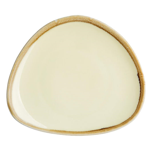 Olympia Kiln Sandstone Tri Plate - 165mm 6 1/2" (6 Pack) • PAS-GP325