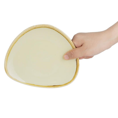 Olympia Kiln Sandstone Tri Plate - 165mm 6 1/2" (Box 6) • PAS-GP325
