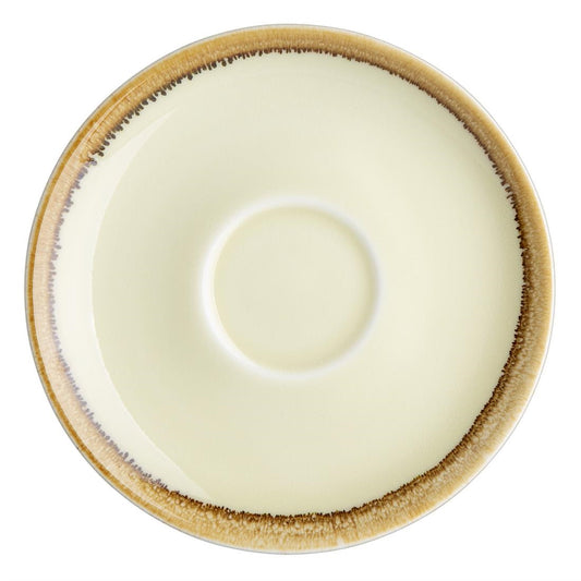 Olympia Kiln Sandstone Saucer (for GP330) - 140mm 5 1/2" (6 Pack) • PAS-GP331