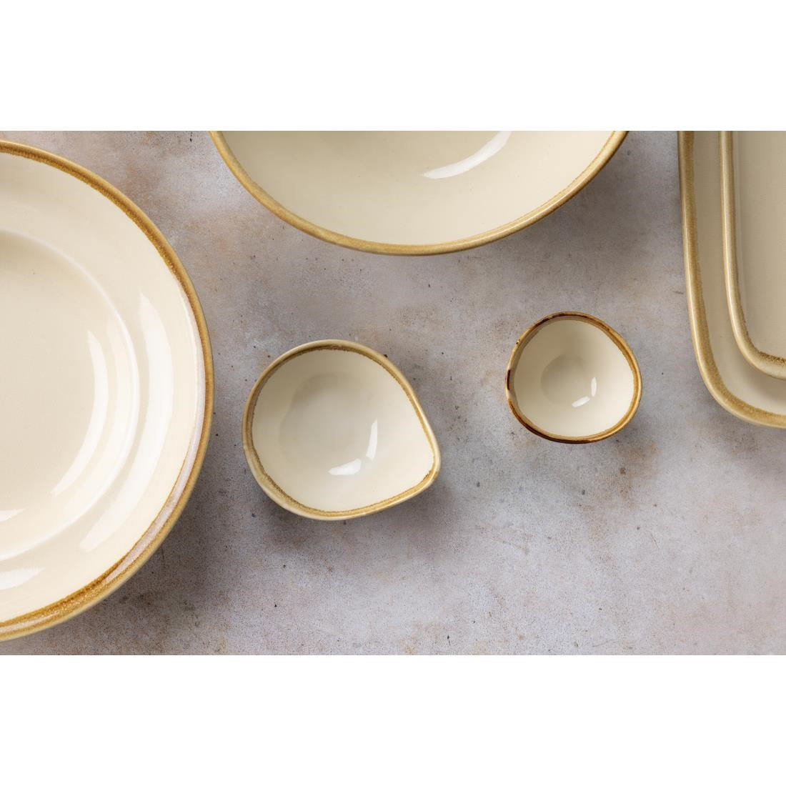 Olympia Kiln Sandstone Round Bowl - 635ml 21.47fl oz (6 Pack) • PAS-GP460