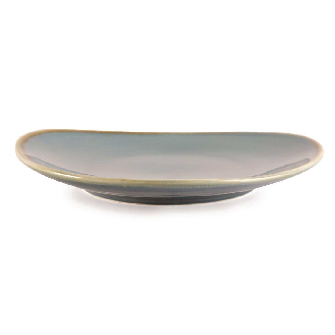 Olympia Kiln Triangular Plate Ocean 230mm (6 Pack) (Pack of 6) • PAS-GP342