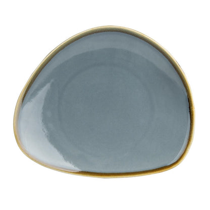 Olympia Kiln Triangular Plate Ocean 230mm (6 Pack) (Pack of 6) • PAS-GP342