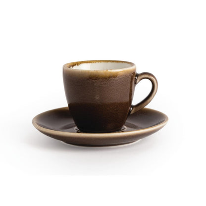 Olympia Kiln Espresso Saucer Bark • PAS-GP361