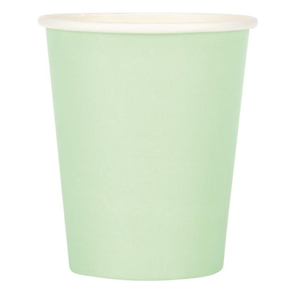 Fiesta Recyclable Takeaway Coffee Cups Single Wall Turquoise 225ml (Pack of 1000) • PAS-GP403