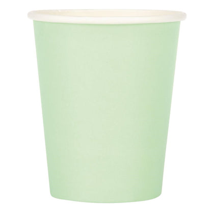 Fiesta Recyclable Takeaway Coffee Cups Single Wall Turquoise 225ml (Pack of 50) • PAS-GP400